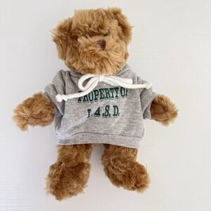 LASD Sheriff Teddy Bear Plush Property of L.A.S.D Gray Hoodie Police Toy 8"